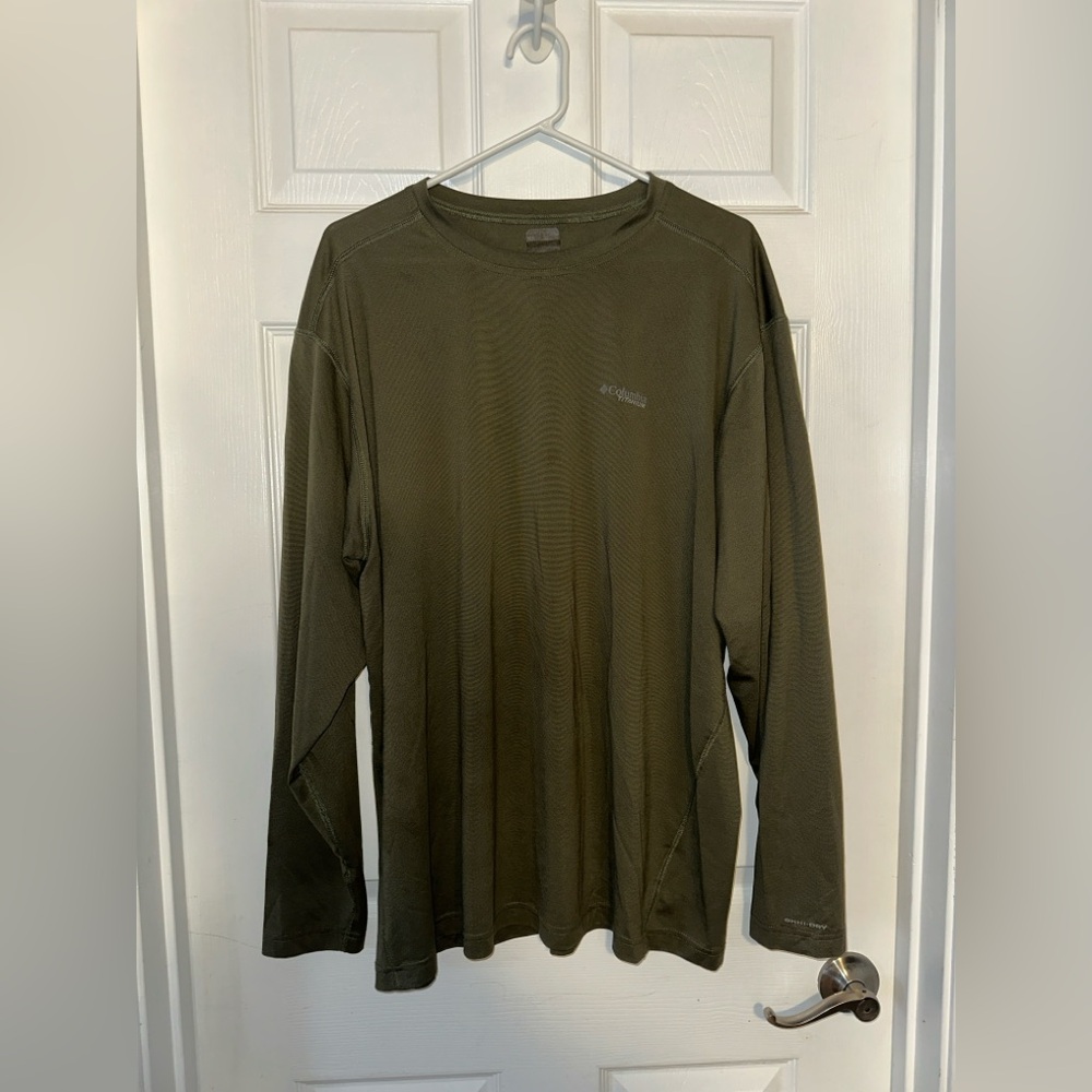 Columbia Men's Olive Long Sleeve Tee XL